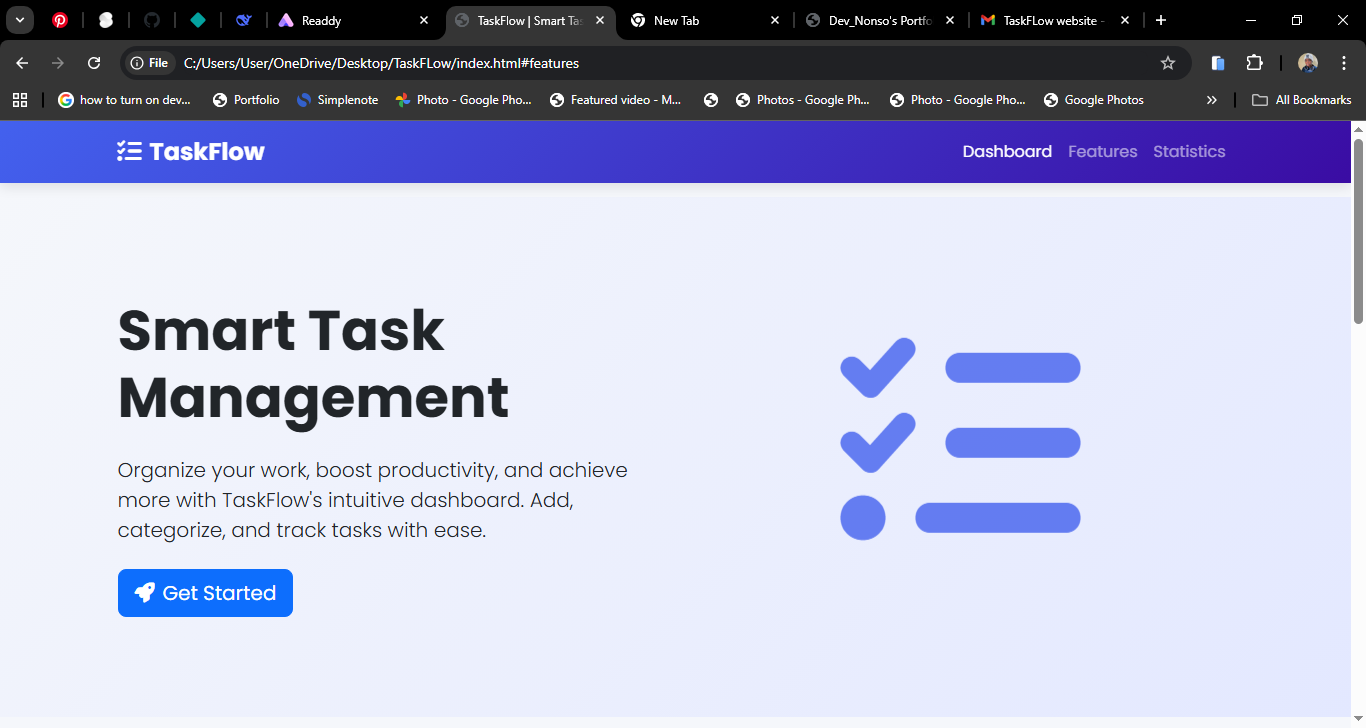 TaskFlow Website 